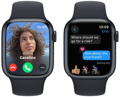 Apple Watch S9 41mm GPS+CEL (keskiyö alu./keskiyönsin. Sport Band) S/M