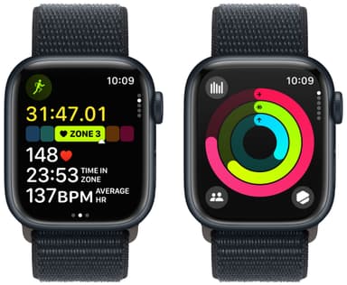 Apple Watch S9 41mm GPS+CEL (keskiyö alu./keskiyönsin. Sport Loop)