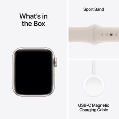 Apple Watch SE 2nd Gen 40mm GPS (tähtivalo/tähtiv. urheiluranneke M/L)