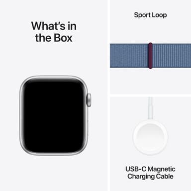 Apple Watch SE 2nd Gen 44mm LTE (hopea alu./talvensin. urheiluranneke)