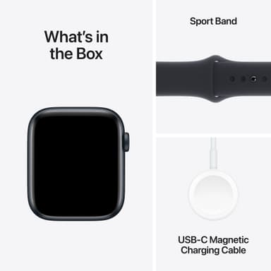 Apple Watch SE 2nd Gen 44mm GPS (keskiyö alu./kes. urheiluranneke S/M)
