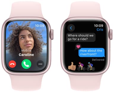 Apple Watch S9 41mm GPS+CEL (pinkki alu./vaaleanpun. Sport Band) S/M