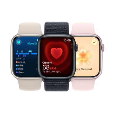 Apple Watch S9 41mm GPS+CEL (pinkki alu./vaaleanpun. Sport Band) S/M