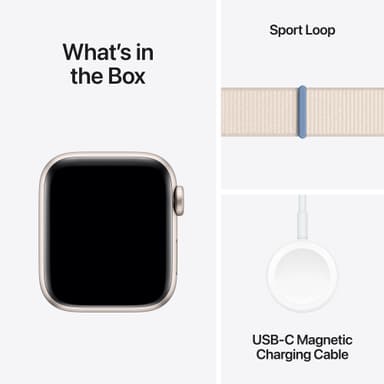 Apple Watch SE 2nd Gen 40mm GPS (tähtiv. alu./tähtiv. urheiluranneke)
