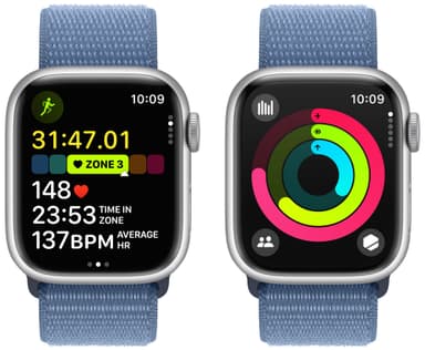 Apple Watch S9 41mm GPS+CEL (hopea alu./talvensininen Sport Loop)