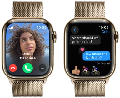 Apple Watch S9 41mm GPS+CEL (kulta ruostumaton/kulta Milanese Loop)