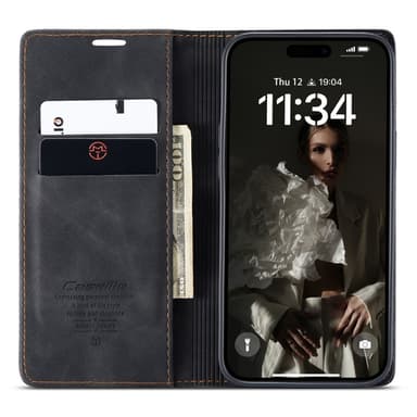CASEME Retro lompakkokotelo iPhone 16 Plus