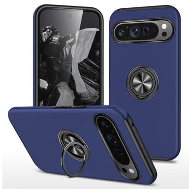 Google Pixel 9 / Pixel 9 Pro sormenrengasjalustan hybridikotelo