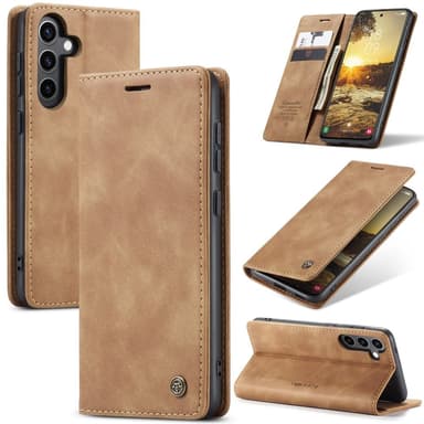 CASEME Retro Lompakkokotelo Samsung Galaxy S24 FE