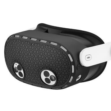 Meta Quest 3S -suojakotelolle, VR-kuulokemikrofonille, silikonisuoja - Musta