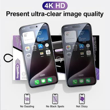 iPhone 16 Pro Max Anti-spy Privacy Tempered Glass -näytönsuoja