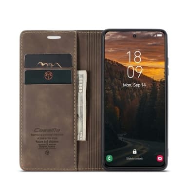 CASEME Retro Lompakkokotelo Samsung Galaxy S24 FE