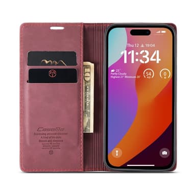 CASEME Retro lompakkokotelo iPhone 16 Pro Max