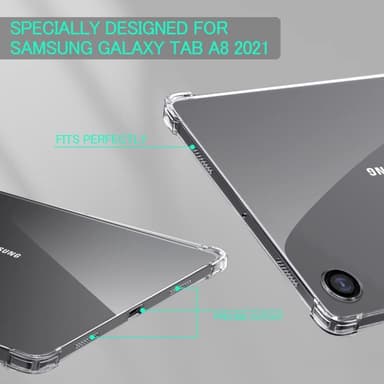 Samsung Galaxy Tab A8 10.5 (2021) Kirkas Läpinäkyvä TPU-suojakotelo