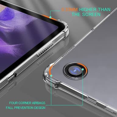 Samsung Galaxy Tab A8 10.5 (2021) Kirkas Läpinäkyvä TPU-suojakotelo