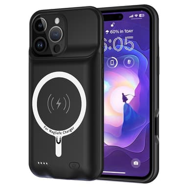 iPhone 16 Pro kannettavalle laturikotelolle 7000 mAh PowerBank, joka on yhteensopiva MagSafen kanssa