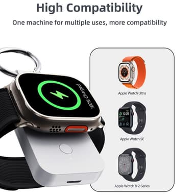 QI-varavirtalähde Apple Watch Ultralle, Sarja 8 7 SE 6 5 4 3 2