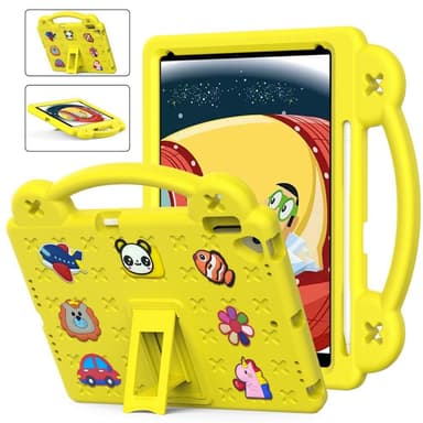 Apple iPad 10.2 2021 2020 2019 Iskunkestävä EVA-vaahtomuovijalustan kuori - keltainen