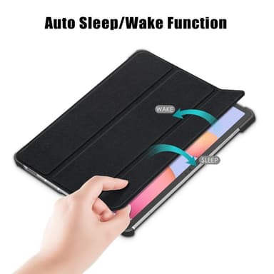 Kolmen taittotelineen älykotelo Samsung Galaxy Tab S7 FE/Tab S7 Plus/Tab S8+ -puhelimelle