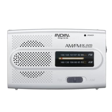 INDIN BC-R28 AM FM kannettava taskuradio minikaiuttimella