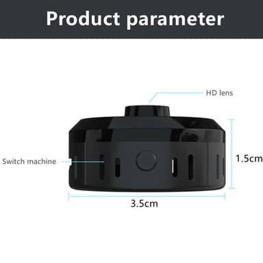 X16 Mini vakoojakamera Langaton Wifi IP-kotiturvakamera HD 1080P