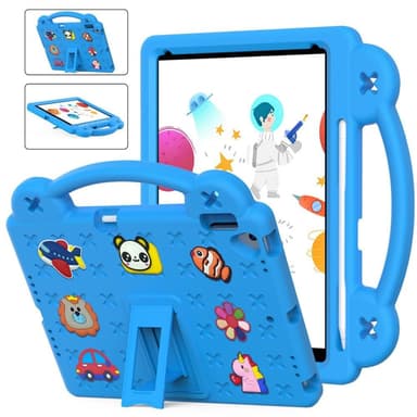 Apple iPad 10.2 2021 2020 2019 Iskunkestävä EVA-vaahtomuovijalustan kuori - Taivaansininen