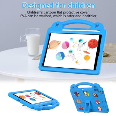 Apple iPad 10.2 2021 2020 2019 Iskunkestävä EVA-vaahtomuovijalustan kuori - Taivaansininen
