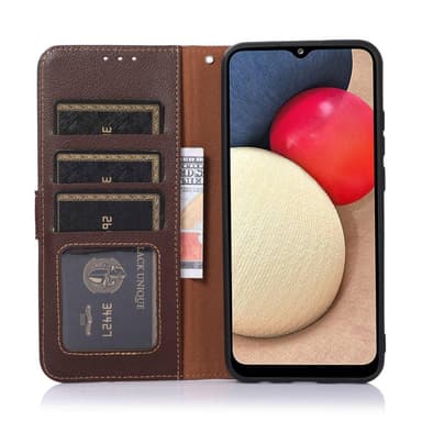 KHAZNEH puhelimen kansi Samsung Galaxy A14 - ruskea/sininen