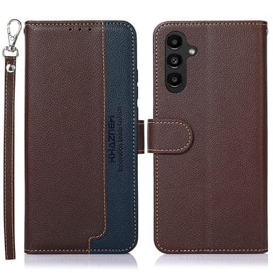 KHAZNEH puhelimen kansi Samsung Galaxy A14 - ruskea/sininen