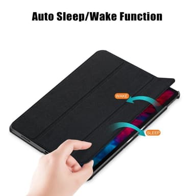 Kolminkertainen jalustan kansi Lenovo Tab P11 Pro TB-J706F - musta
