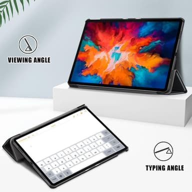 Kolminkertainen jalustan kansi Lenovo Tab P11 Pro TB-J706F - musta