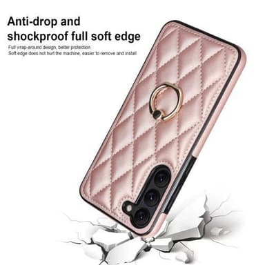 Samsung Galaxy S23 Kotelo Rhombus Rhombus Grid Pattern Takakannen Rengastuki - Ruusukulta