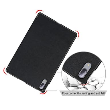 Kolminkertainen jalustan kansi Lenovo Tab P11 Pro TB-J706F - musta