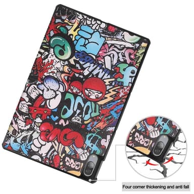 Kolminkertainen jalustan kansi Lenovo Tab P11 Pro TB-J706F - Graffiti