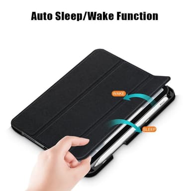 iPad mini 6 (2021) / (2024) Tabletin Suojakotelo Wake/Sleep - Musta