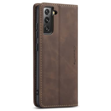 CASEME Retro lompakkokotelo Samsung Galaxy S22: lle - Kahvi