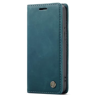 CASEME Retro lompakkokotelo iPhone 13 - Sininen