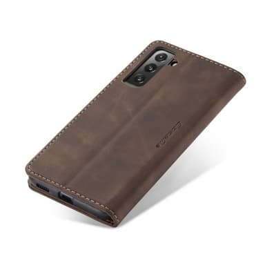 CASEME Retro lompakkokotelo Samsung Galaxy S22: lle - Kahvi