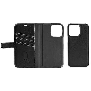 Essentials nahkakotelo iPhone 12 Mini - musta