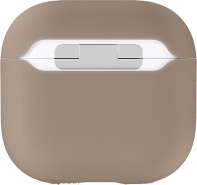 Holdit AirPods 4 Silicone suojakotelo (mokkaruskea)