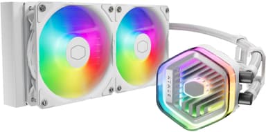 Cooler Master MasterLiquid 240 Atmos ARGB CPU nestejäähdytin (valk.)