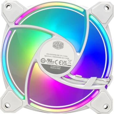 Coolermaster MasterFan MF120 Halo2 RGB PWM tuuletin (valkoinen)