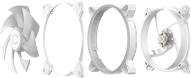 Coolermaster MasterFan MF140 Halo2 RGB PWM tuuletin (valkoinen)