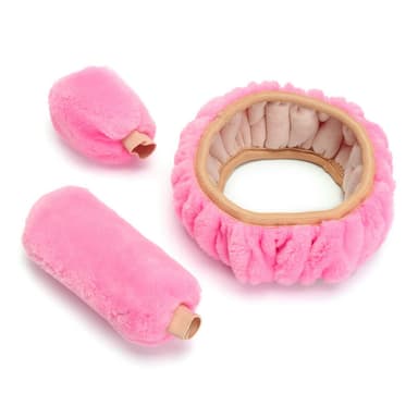 Ohjauspyörän holkki ja kansi käsijarrulle ja vaihdevivulle Plush Pink