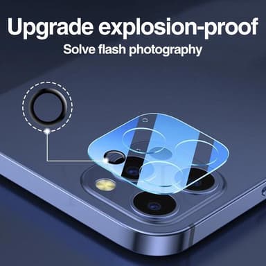 Objektiivin suojus iPhone 12 Pro Max -kameralle, 2 kpl karkaistua lasia