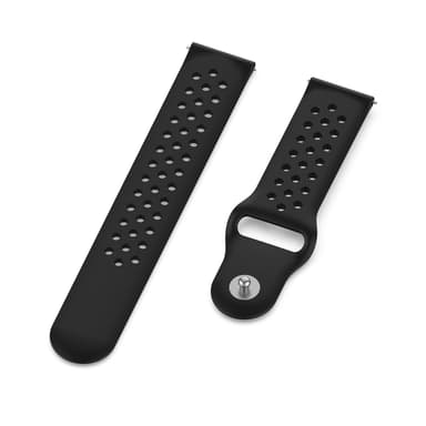 Samsung Gear S3 / Galaxy Watch 46mm ranneke 22mm - musta
