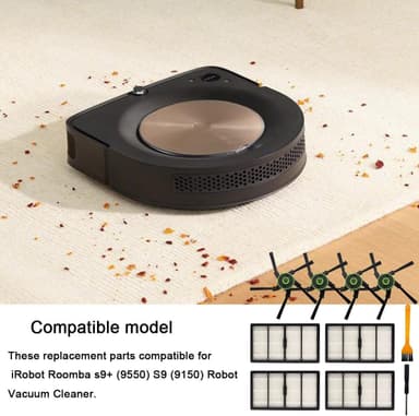 10-osainen pakkaus pölynimuritarvikesarja iRobot Roomba S9:lle (9150) Monivärinen