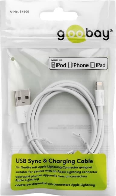 Lightning USB lataus- ja synkronointikaapeli