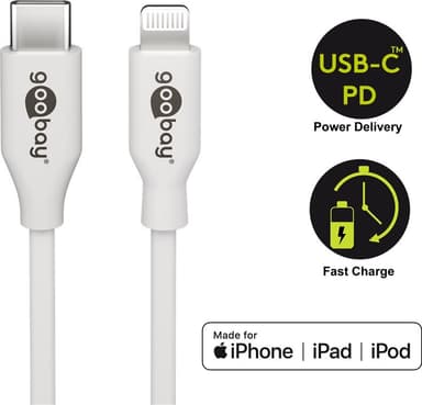 Lightning-USB-C™-lataus- ja synkronointikaapeli