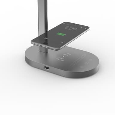Silmiensuojaus LED-jalustainen pöytälamppu pöytävalaisin Harmaa